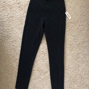 Garage sparkly black leggings size M